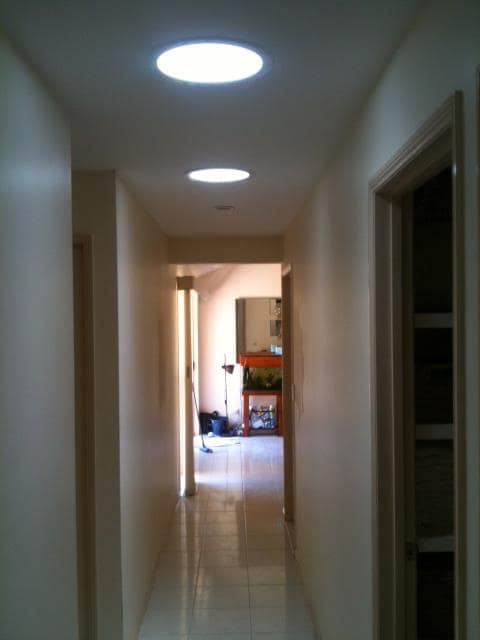 round skylight hallway