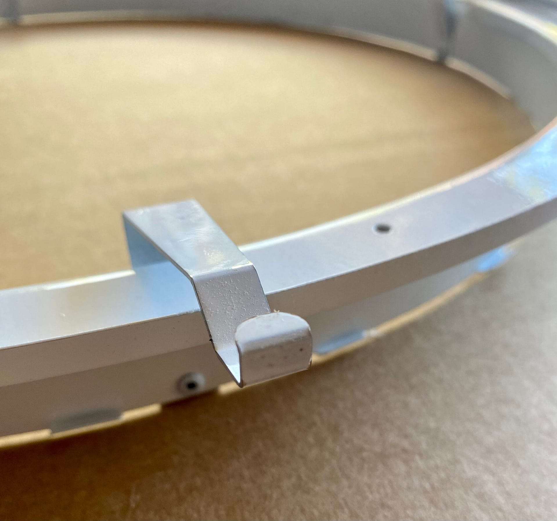 tabs on a 500mm skylight surround