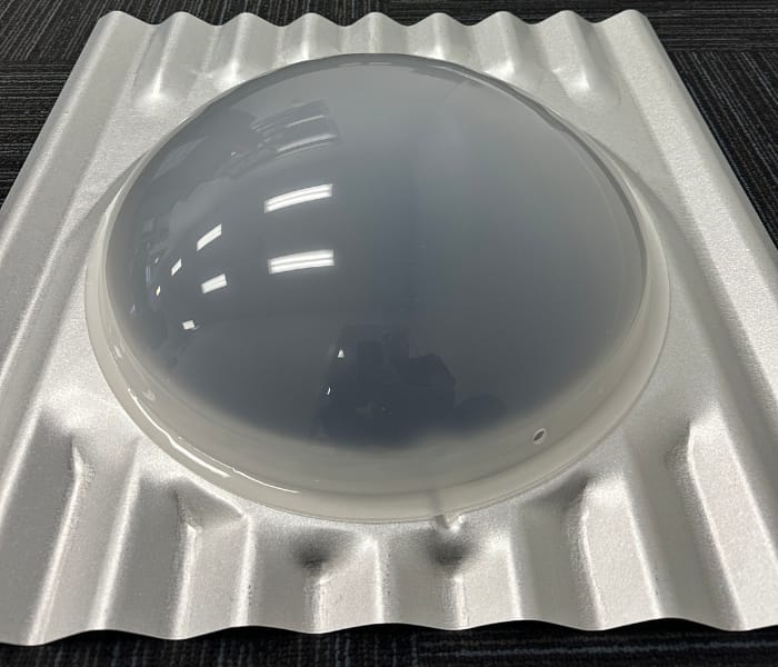 frosted skylight dome and flashing